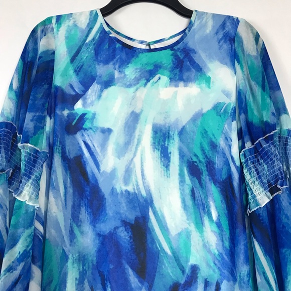 Calvin Klein Brush Stroke Print Long Sleeve - Picture 5 of 12